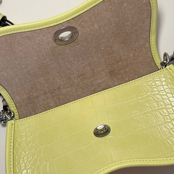 Coachtopia Croc-Embossed Wavy Dinky Shoulder / Crossbody Bag - Picture 5 of 7